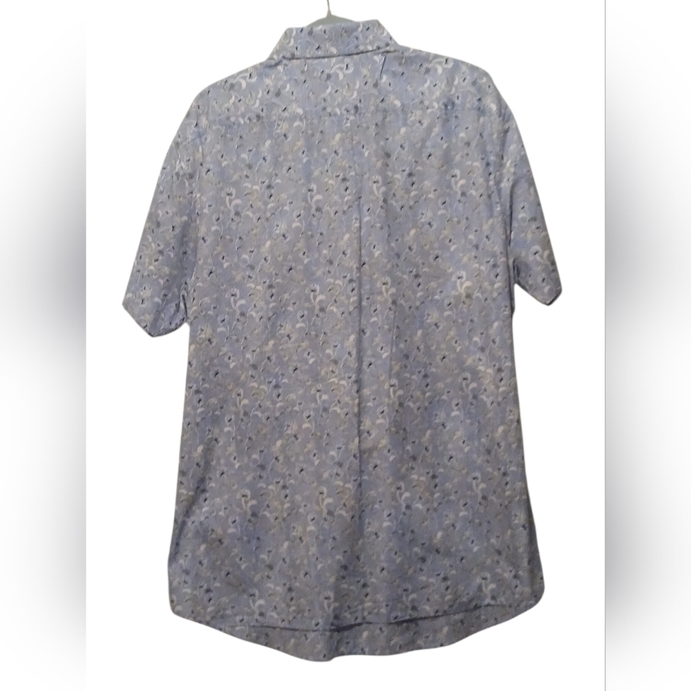 Hart Schaeffer Marx-Men's XXL Blue W/Blue Black & White Floral - Picture 3 of 11
